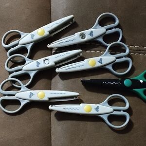Set of Craft Scissors with Decorative Blades